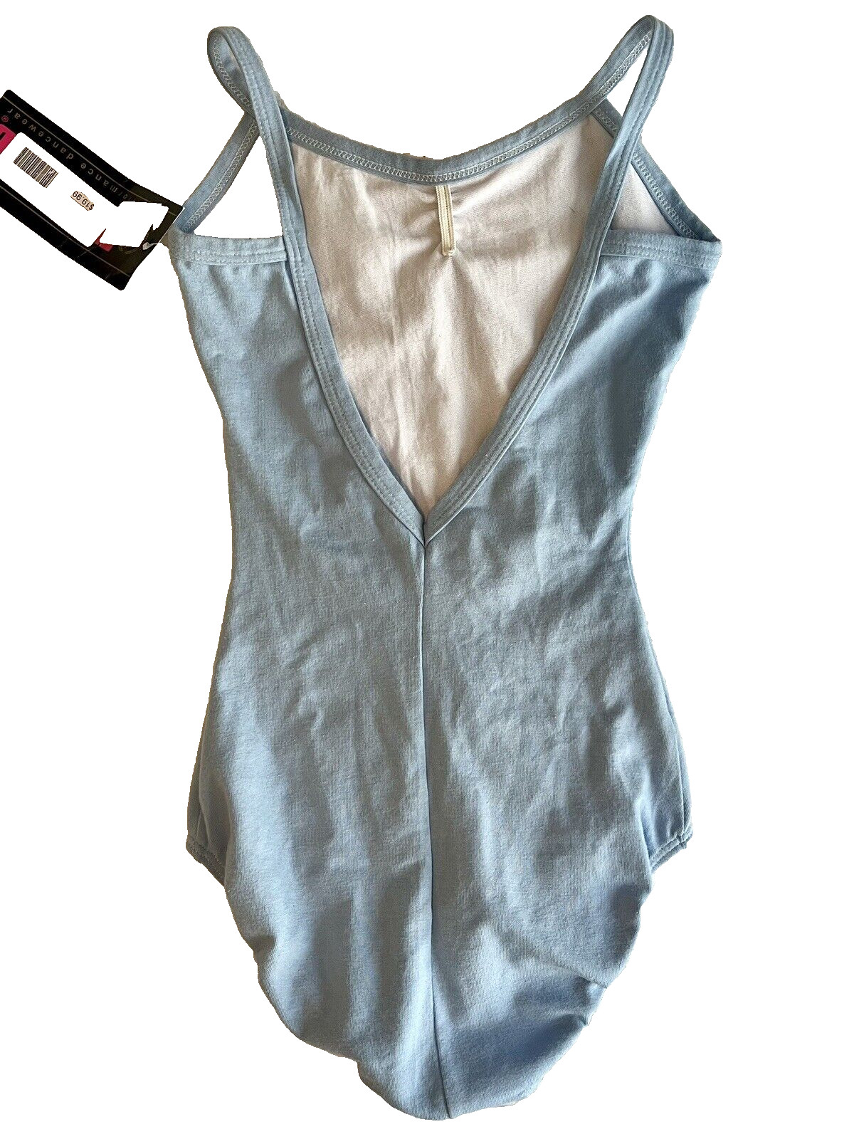 Eurotard 10527 Light Blue Cami Dance Leotard Adult XS New With Tags