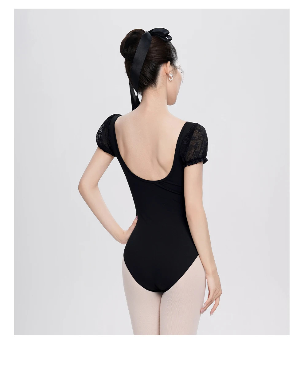 Woman Ballet Leotards Lace Splice Dance Gymnastics Leotard Ballet Clothes