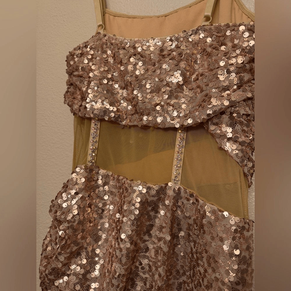 Tenth House lyrical contemporary Dance costume rose gold TRANQUILITY TH22041 MA