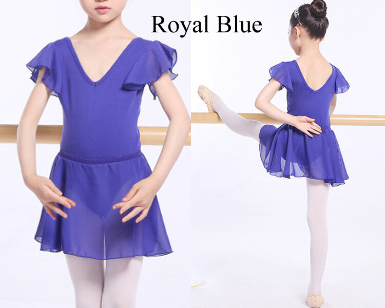 AU SELLER Child Adult 2 Pcs Set Dance Ballet Cotton Leotard Chiffon Skirt da028