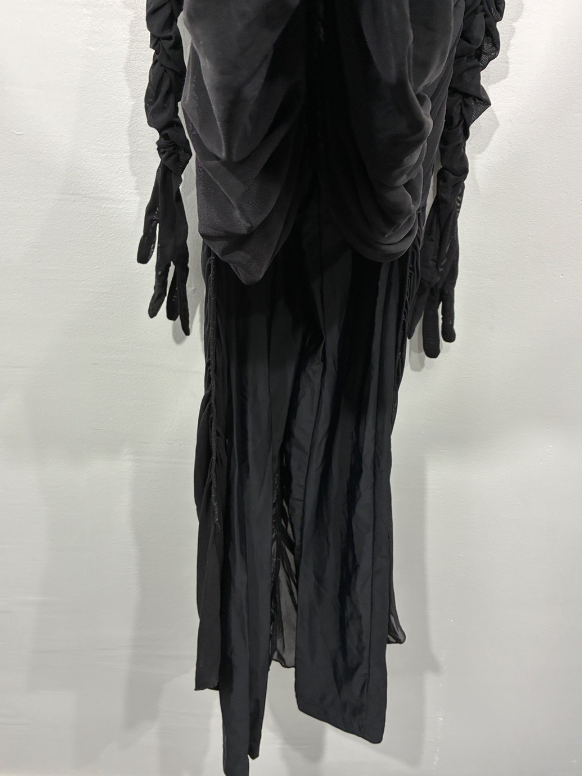 Revolution Tenth House 2 Die 4 Ruched Rhiannon TD25444 Black Catsuit Dress Small