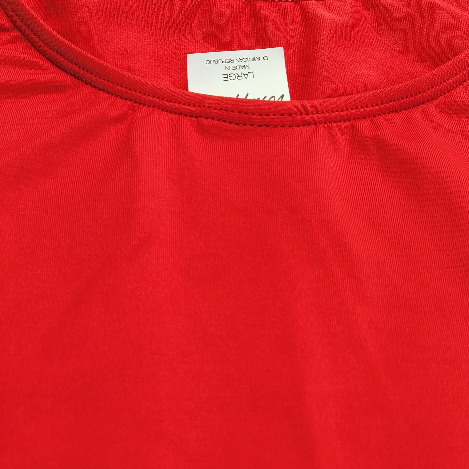 Body Wrappers ProWEAR Cap Sleeve Cut Leotard Red Scoop Front/Back Neckline SZ LA