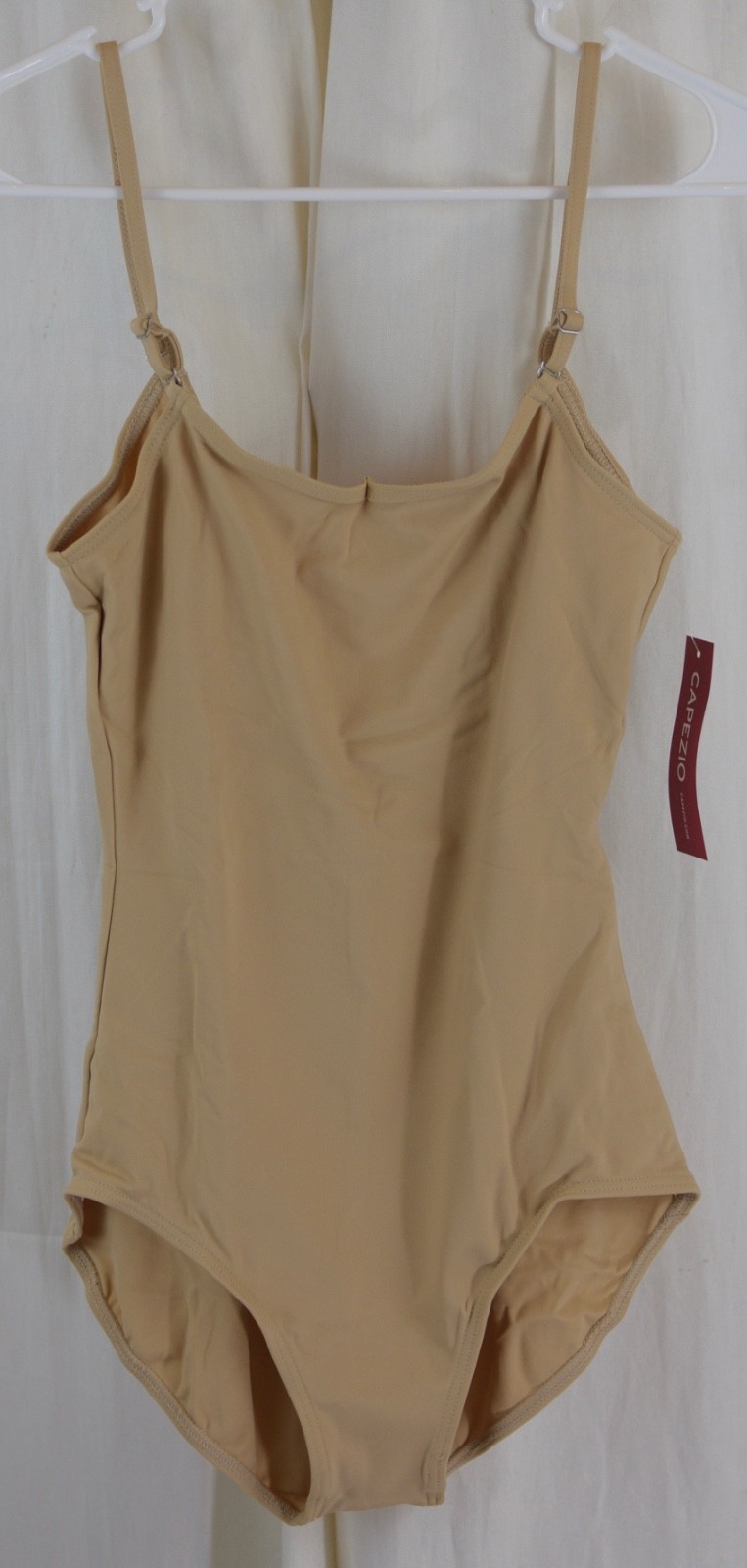 Capezio Women’s Camisole Leotard with Adjustable Straps Beige Size Large