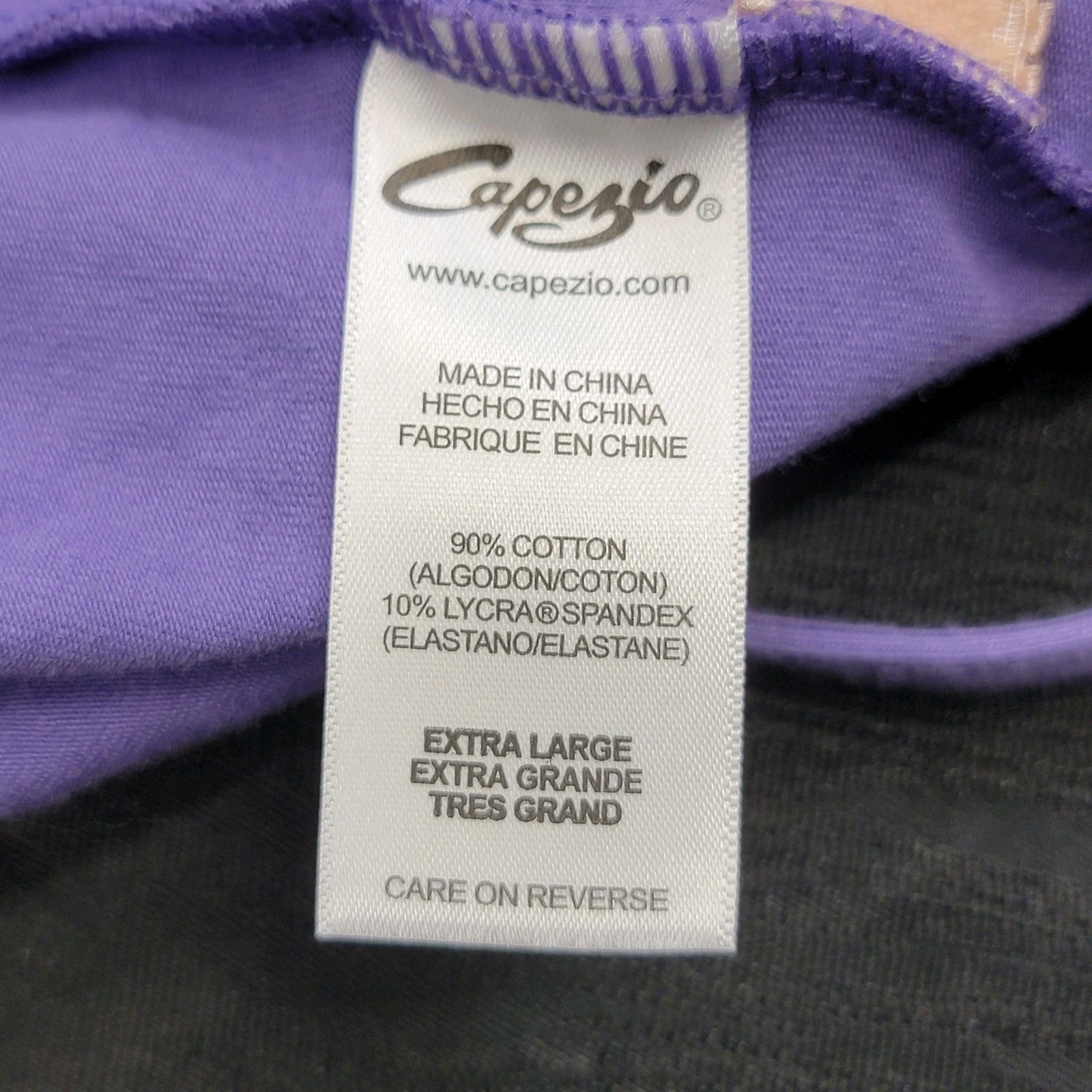 Capezio Purple Strap Cami Leotard Dbl Strap Camisole Leotard Crisscross Sz XLA