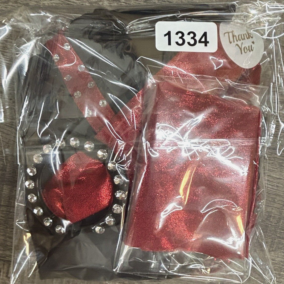 Weissman’s Dance Red Glitter & Black Dance Leotard Halter Dress Size SM Adult