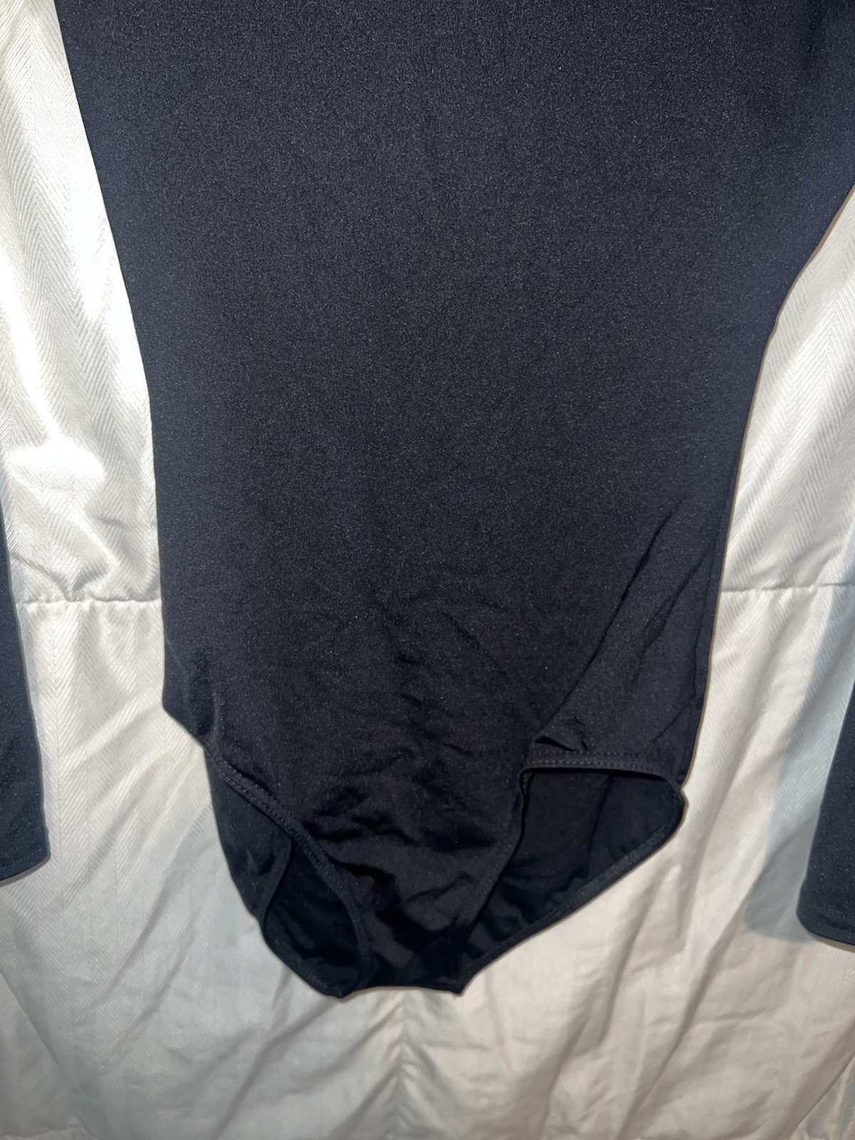 Capezio Long Sleeve Zip Up Leotard Black Size Medium Women’s