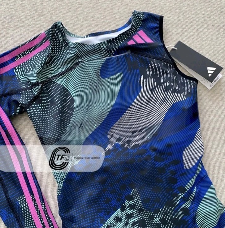 Adidas Leotard Track & Field Pro Elite Team Jumpsuit Sleeves Speedsuit M $180