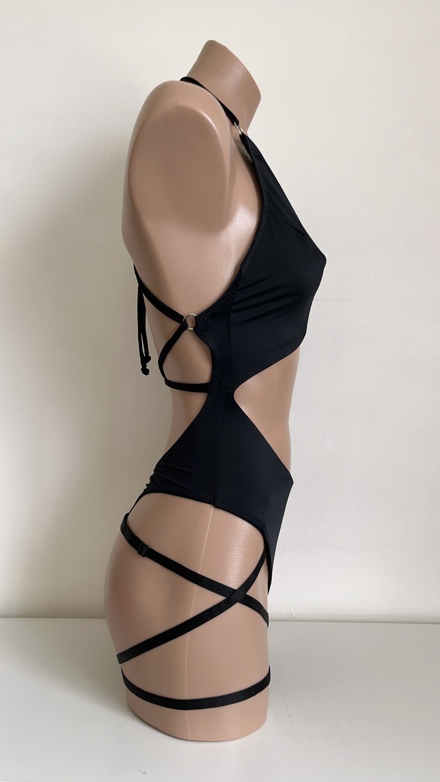 Schminke👙 Thong monokini pole-wear matte Spandex bodysuit pole wear one-piece