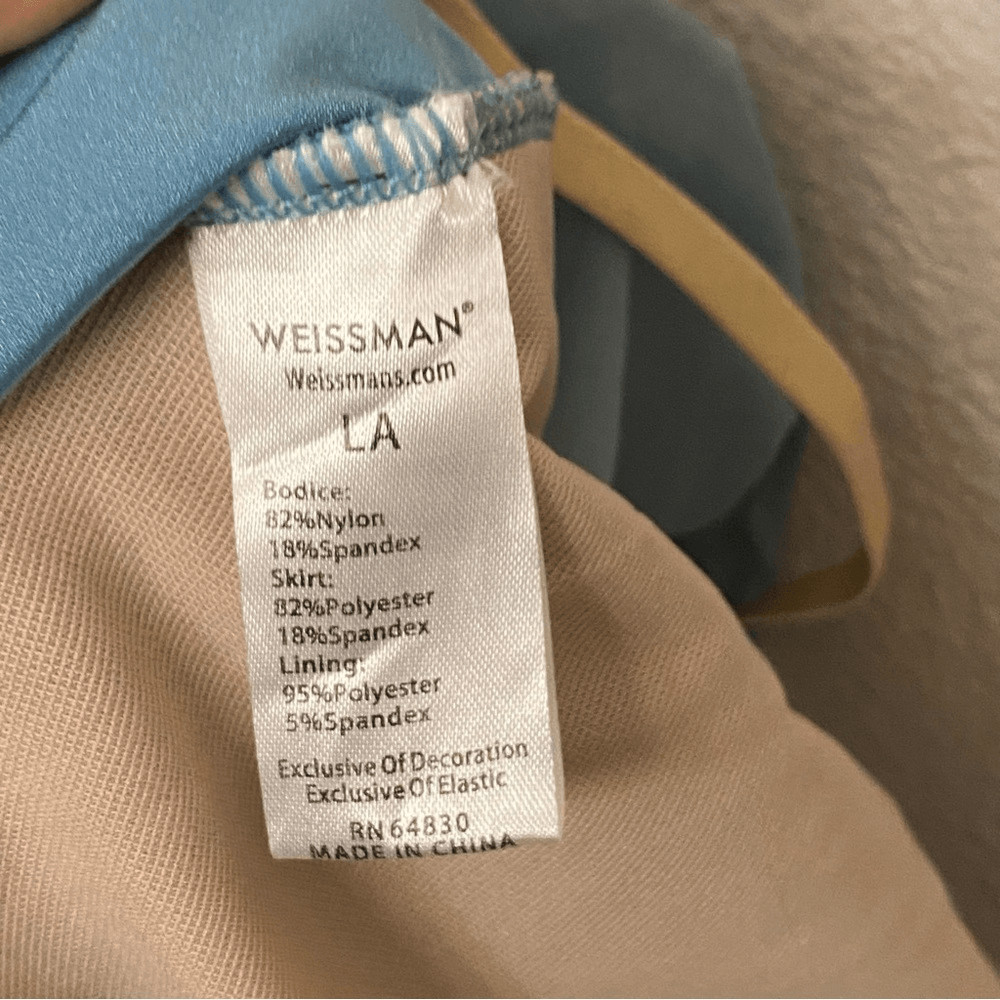 Weissman Dance solo costume blue dress Cello Suite No. 1 16665 LA-Large adult