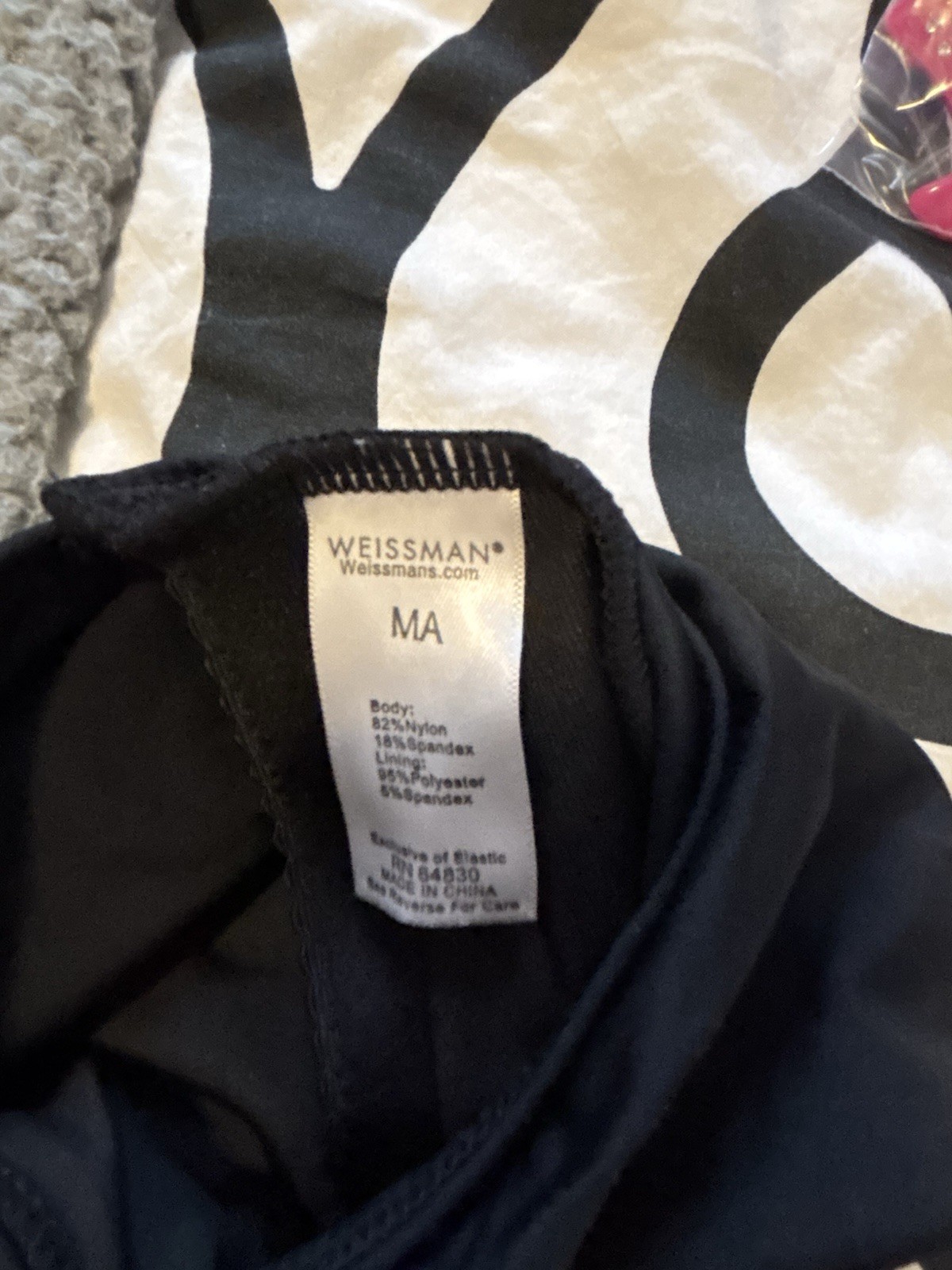 Weissman Women’s Black Solid Dance Leotard Nylon/Spandex Blended Fabric 84930
