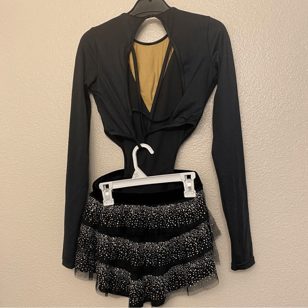Weissman Elite dance costume solo black jazz lyrical My Head My Heart 14914 SA