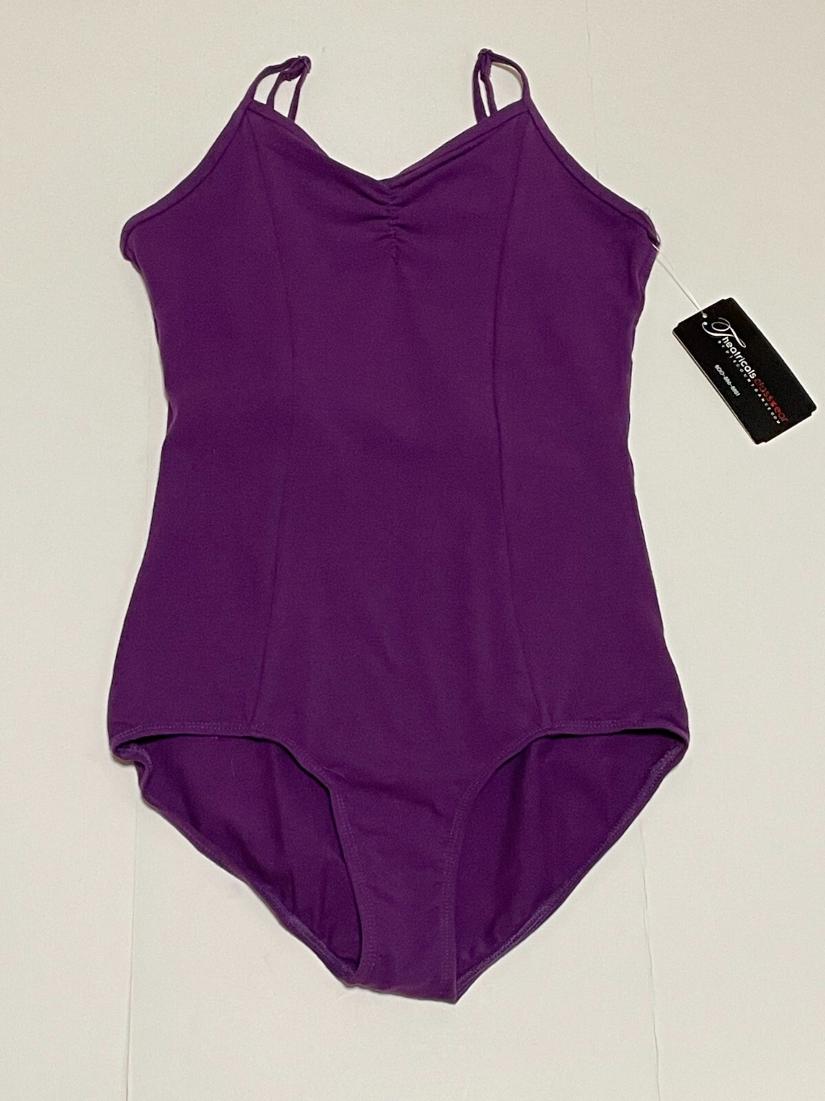 Theatricals Dancewear Leotard Bodysuit Pinch Front Camisole TH5532 Pur New Women