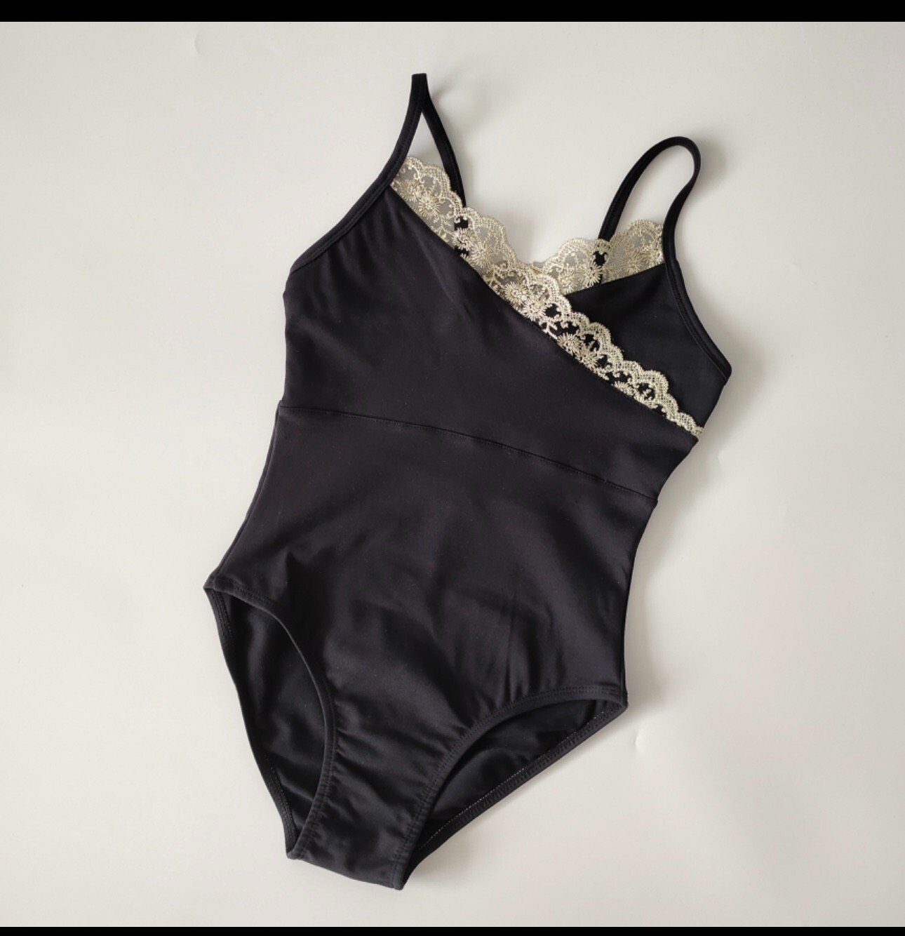 Black Leotard for Ballet wih Mesh