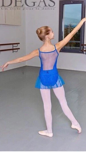 Degas French Ballet Dance Leotard Style „9554“ Size T1 (small)