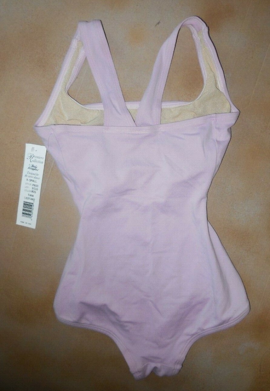 NWT Body Wrappers P600 Tank Leotard Tactel Nylon Extra Small Adult Rose