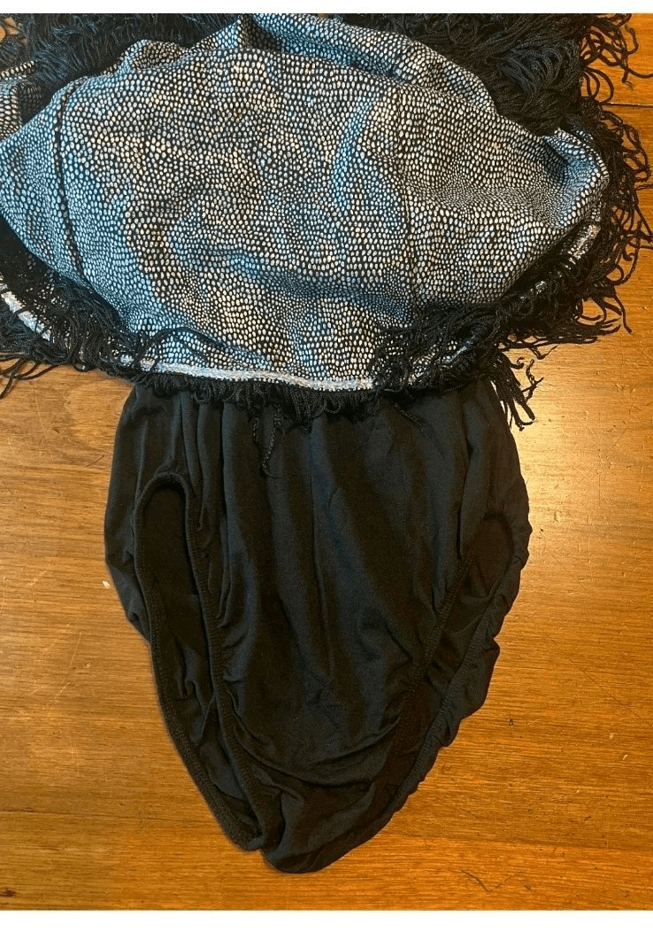 Silver Fringed Short Flapper Style Leotard Dance Dress Size S