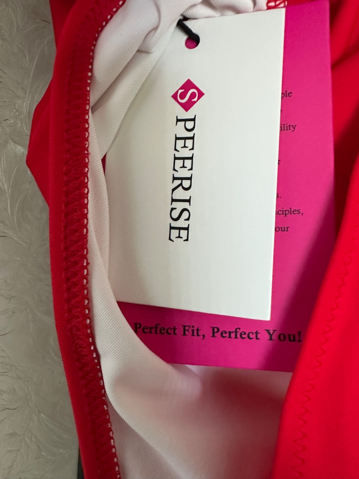 SPEERISE One-Piece Tank High-Cut Leotard Small NWT Nice! RED