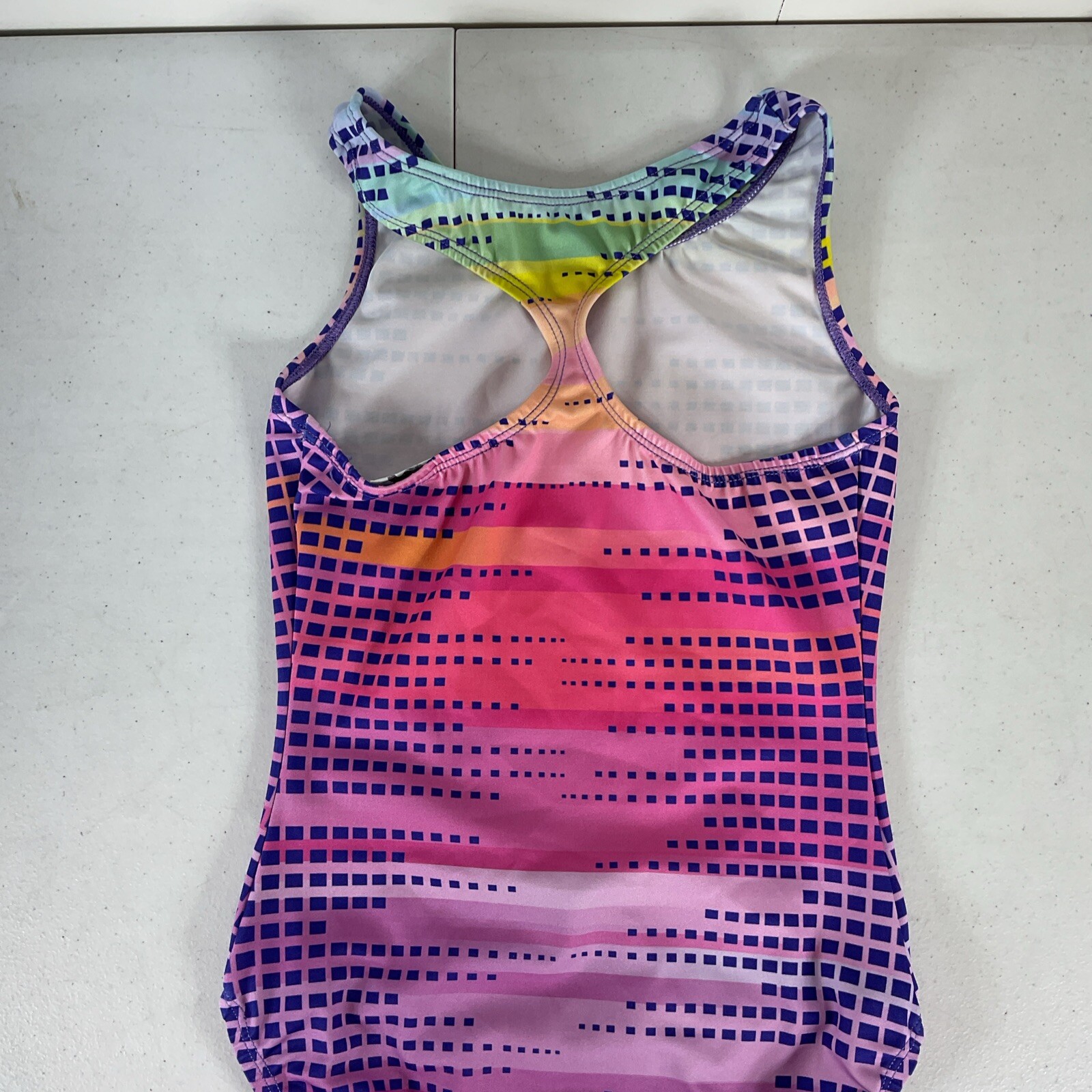GK Elite Adult XS AXS Purple Pink Simone Biles Leotard Gymnastics