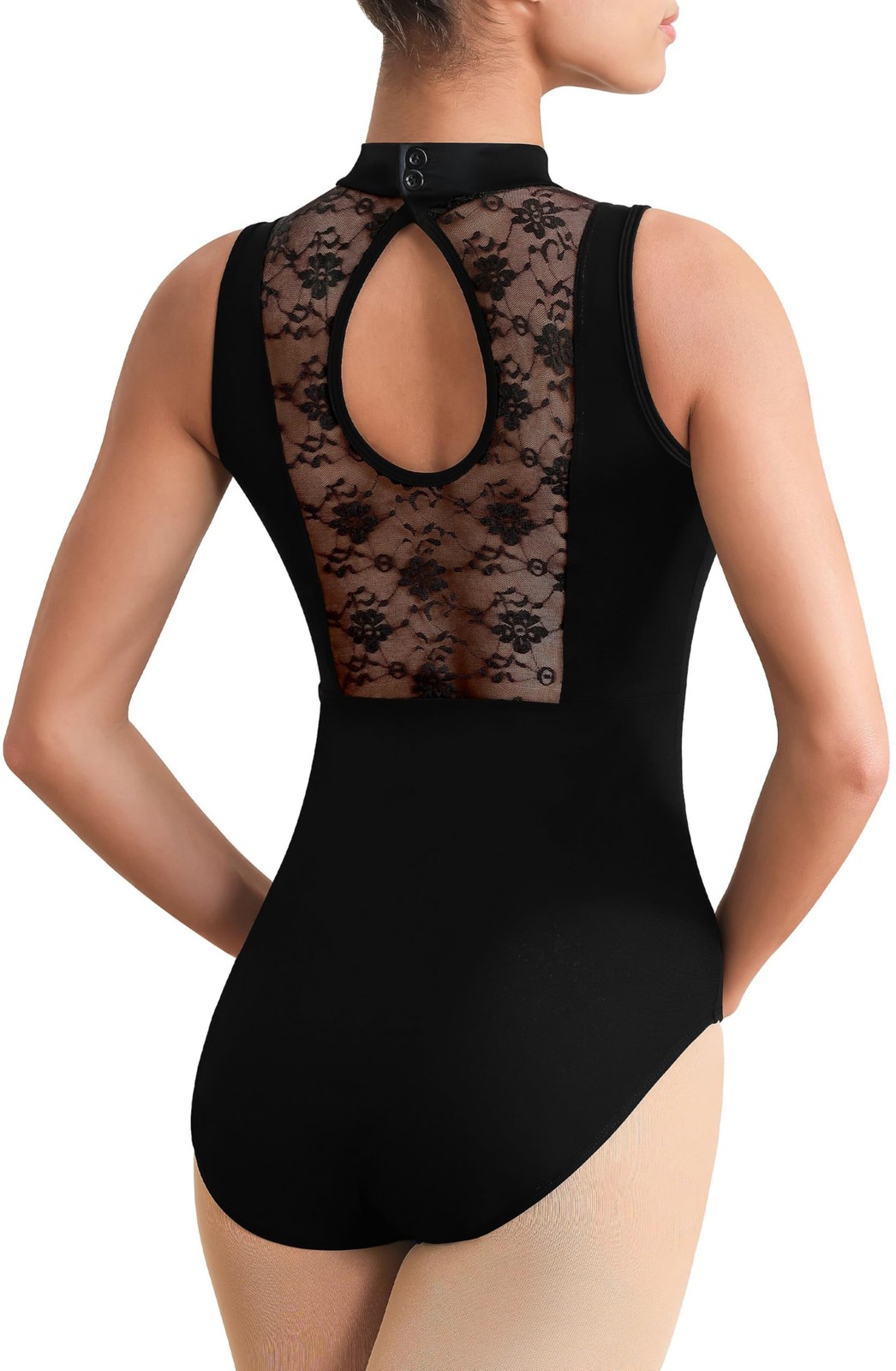 Women Turtleneck Ballet Dance Leotard Adult Black Tank, Gymnastic Dancewear, …