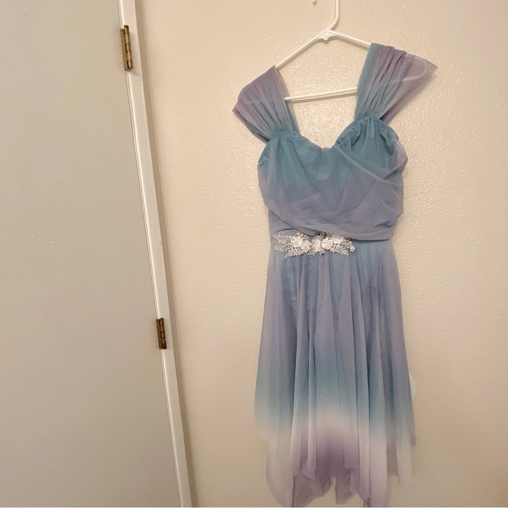 Weissman Dance solo costume blue dress Cello Suite No. 1 16665 LA-Large adult