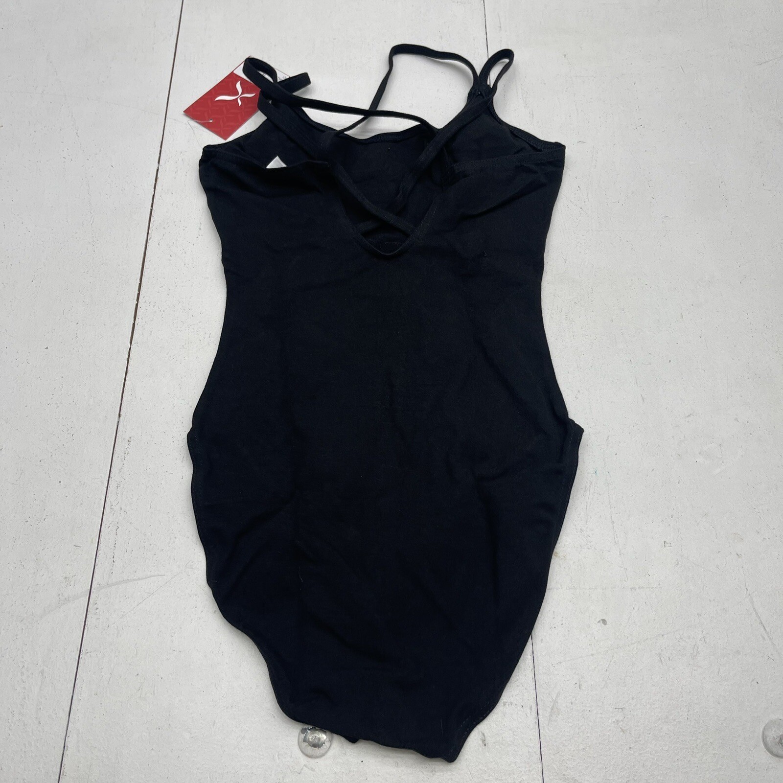 Capezio Black Double Strap Cami Leotard Women’s Small New