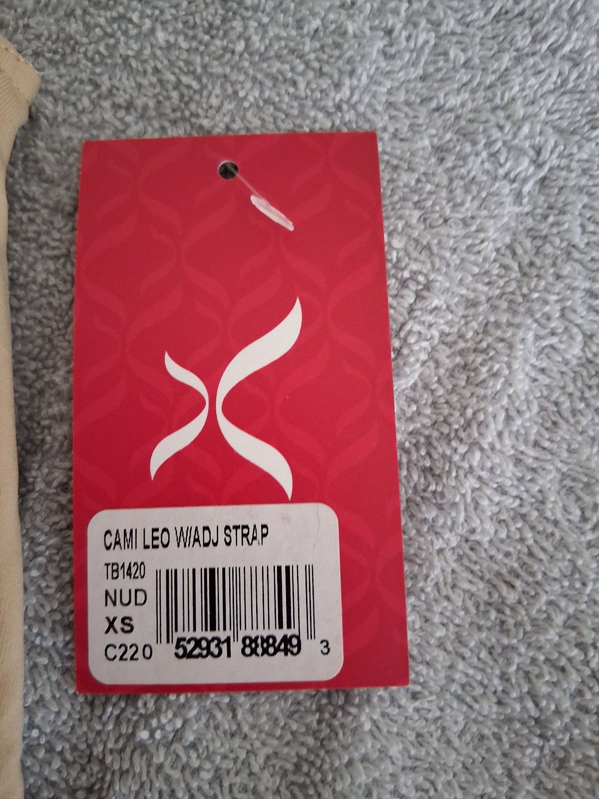 CAPEZIO CAMI LEO WITH ADJUSTABLE STRAP NUDE SIZE EXTRA SMALL NWT