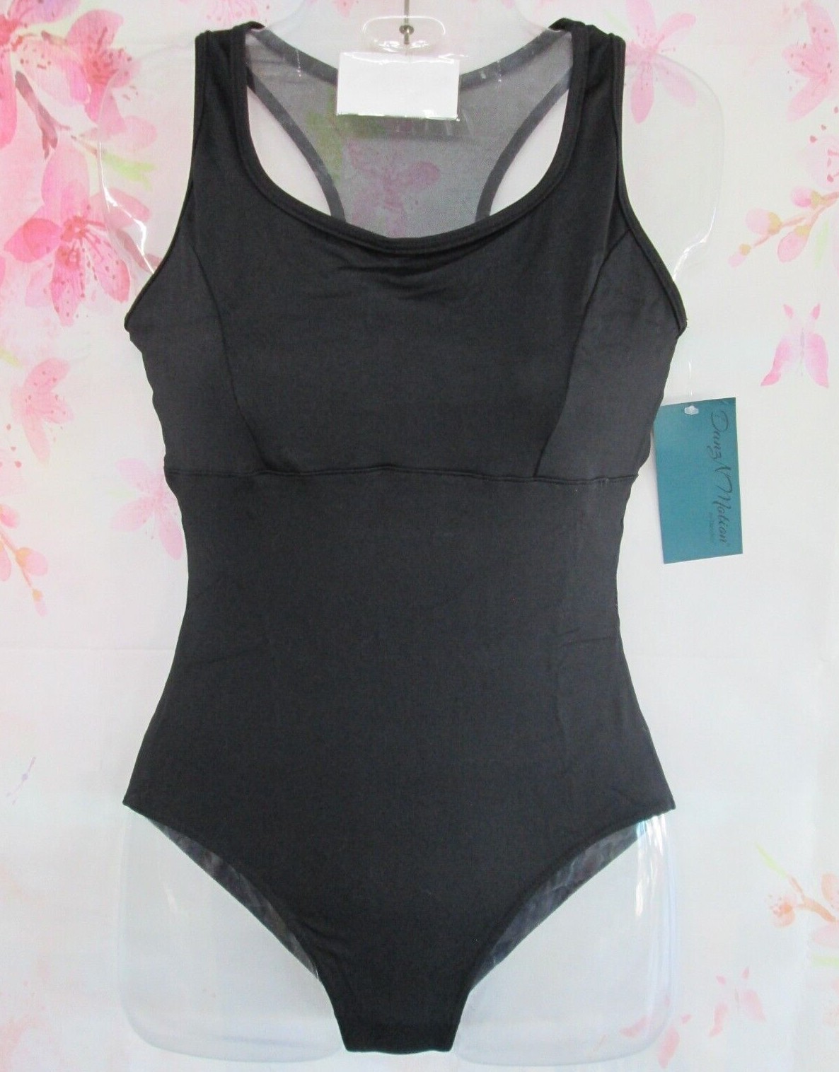 Leotard New Women’s LA Fits MA Dance Ballet Jazz Black Danshuz Racerback Mesh
