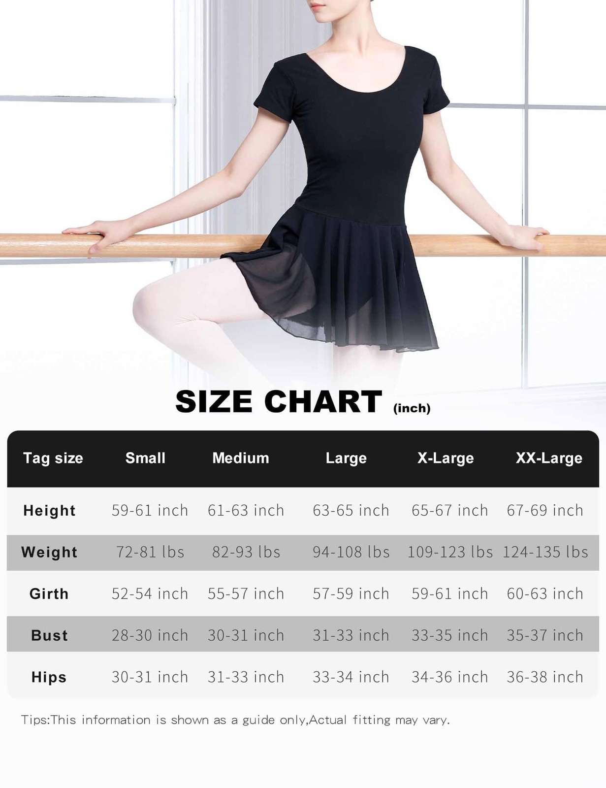 Short Sleeve Ballet Leotards for Women Adult, Gymnastics Bodysuits Dance Skir…