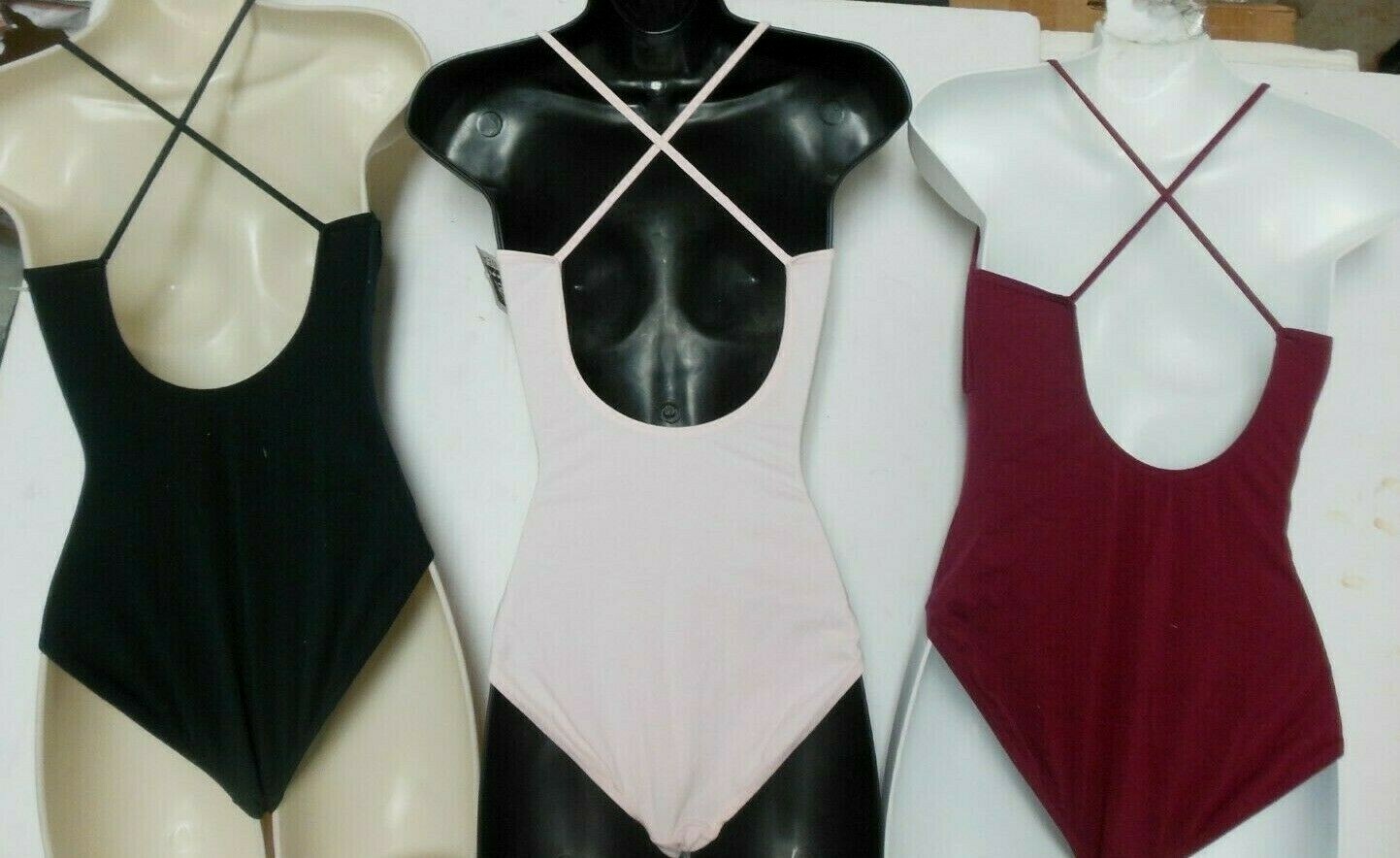 Empire camisole leotard double rhinestone slide accent shelf lined cotton spandx
