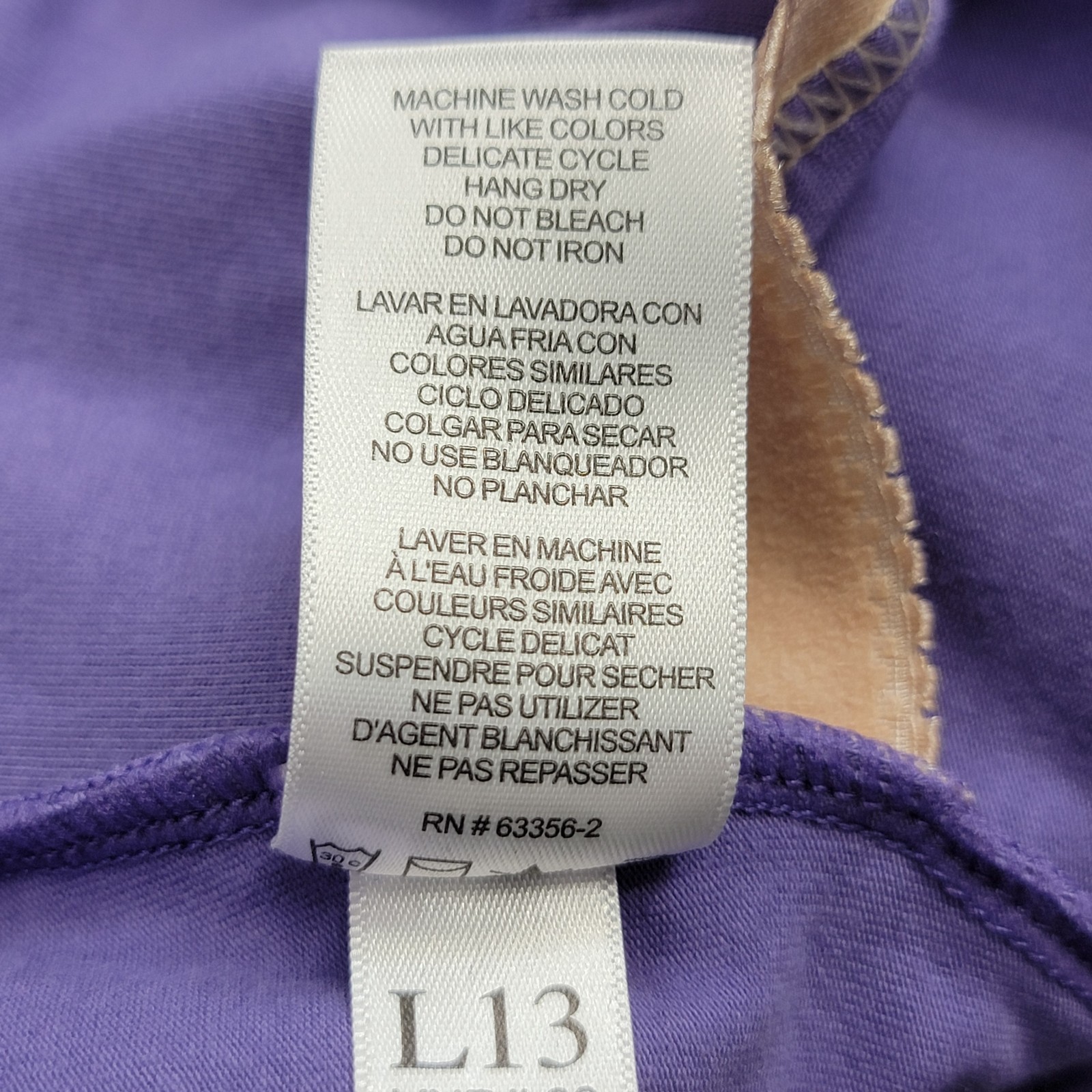 Capezio Purple Strap Cami Leotard Dbl Strap Camisole Leotard Crisscross Sz XLA