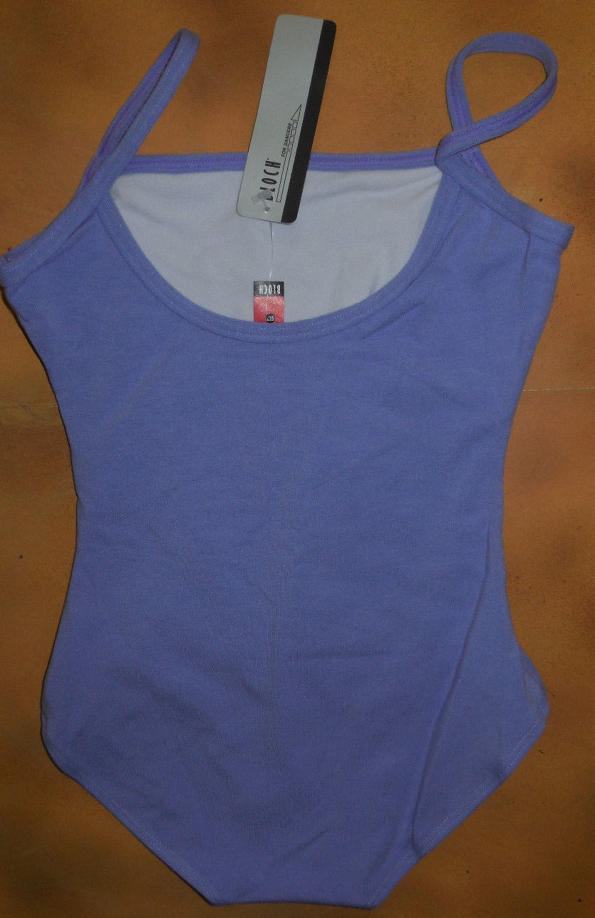 Dance Bloch Lilac Camisole Leotard Cotton Spandex Girls Int Child 6X-7 CL4103