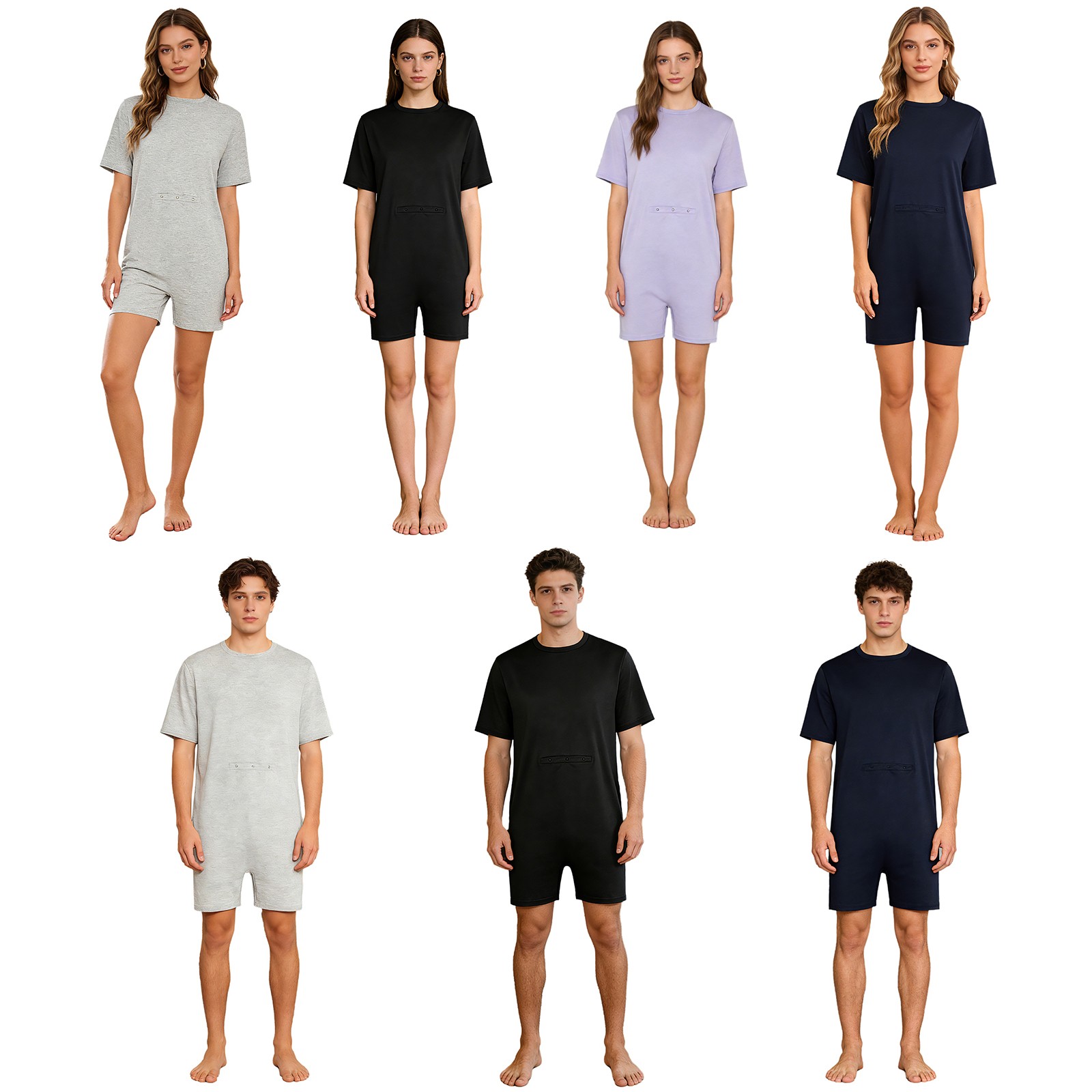 Adults Adaptive Rompers with Feeding Tube Access Adaptive Special Needs Clothing