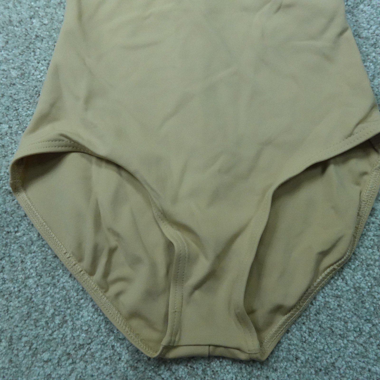 Capezio Leotard Womens Small Beige Sleeveless Cami Ballet Dancewear