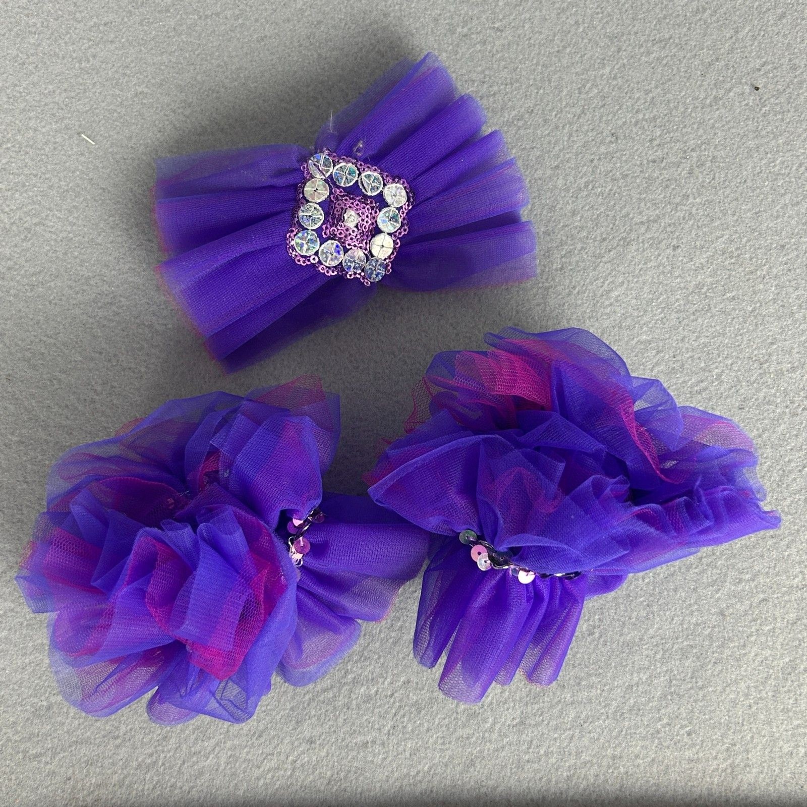 Purple Ballet Leotard Adult Small Tutu Skirt Rhinestone Stage Dance Costume