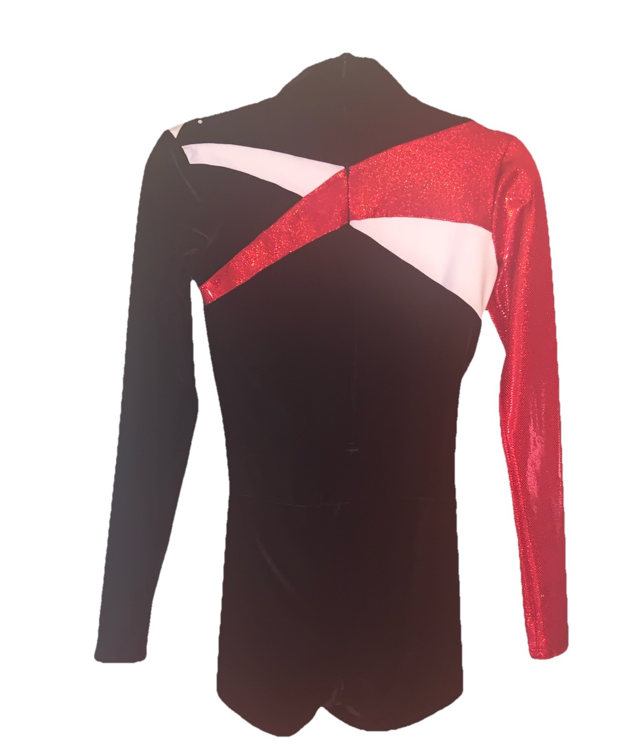 Biketard Small Hologram Red Black velvet rhinestones The Lineup