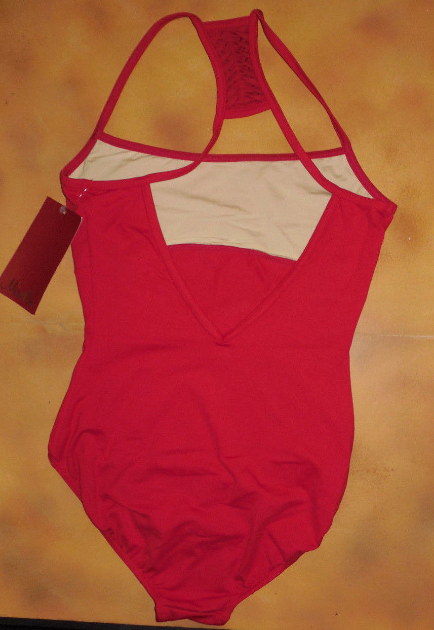 NWT Dance Mirella Garnet Racer Back Camisole Leotard Ladies Sm Adult M2070LM