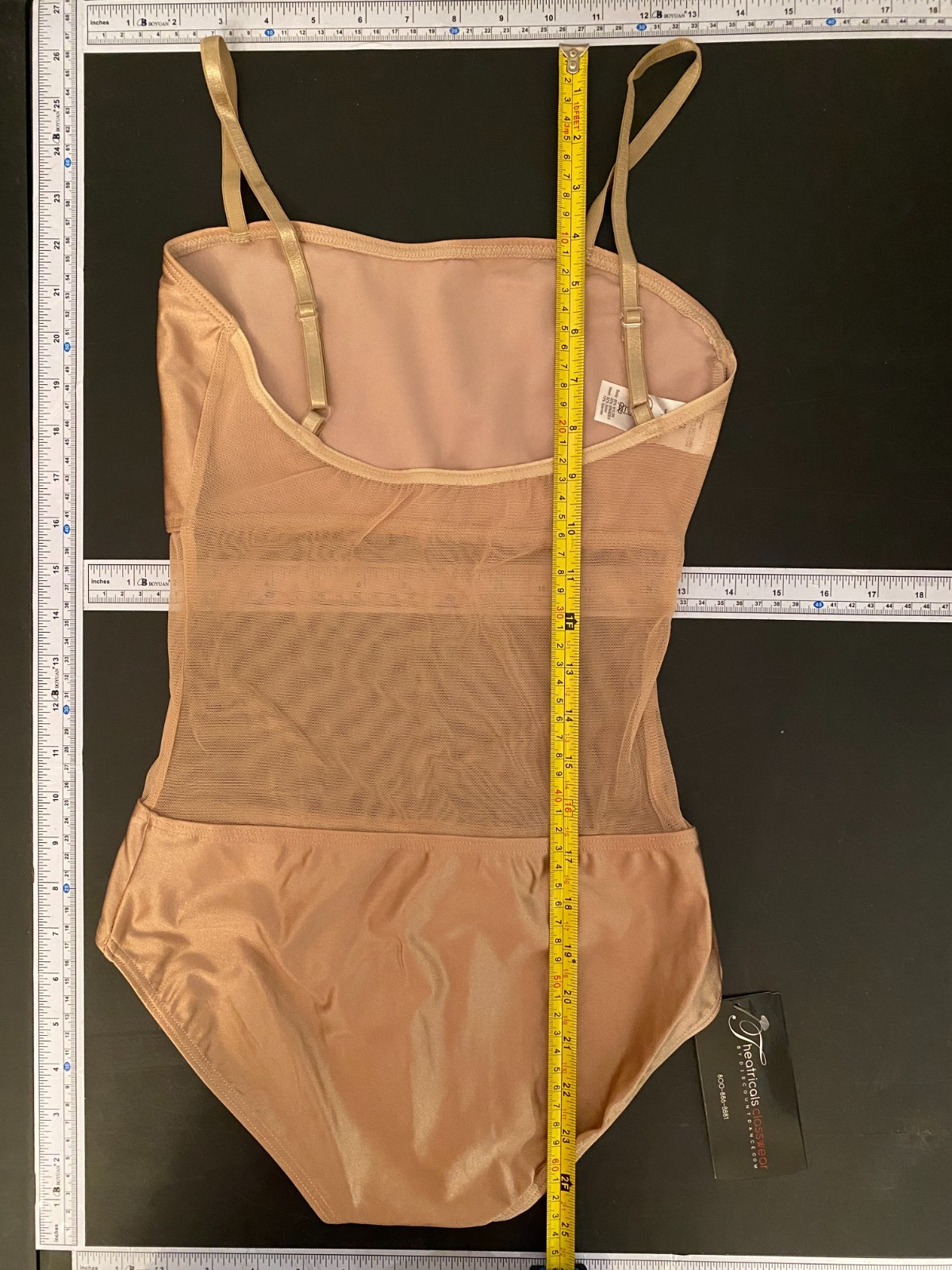 Natalie Dancewear Undercover Camisole Cheer Undergarment Caramel Leotard Adult S
