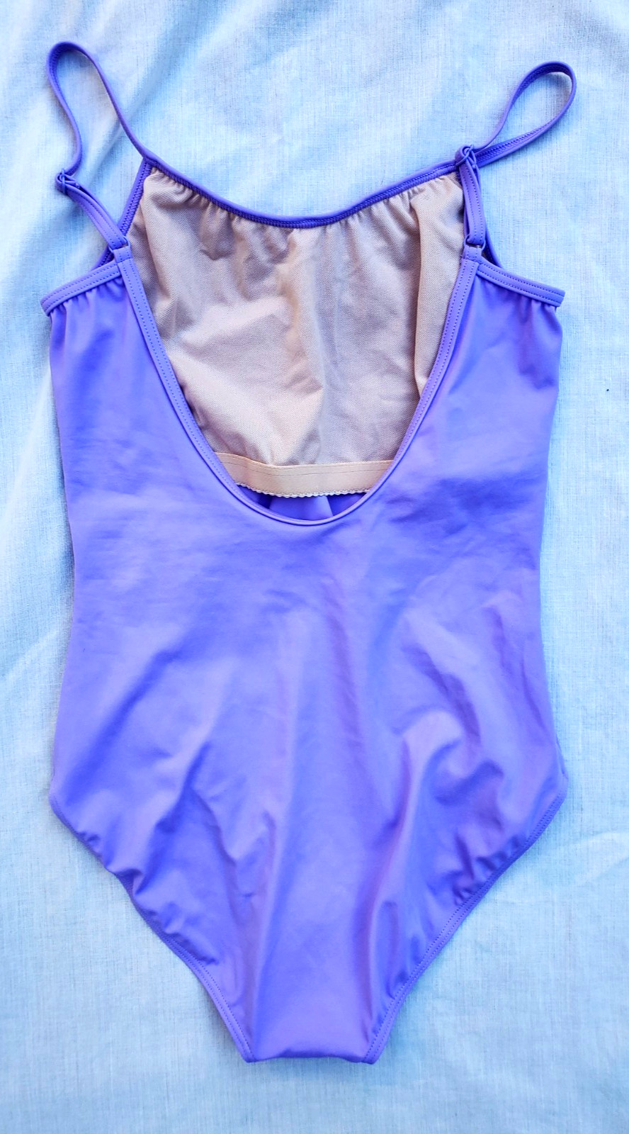 Weissman Tank Leotard / Bodysuit Purple SA Nylon Dance Gymnastics adjustable
