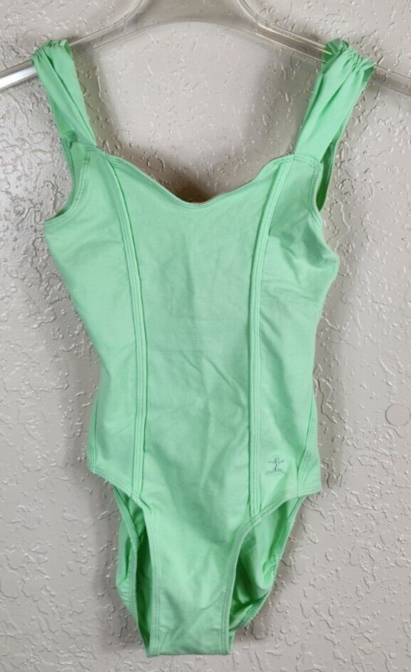 Danskin Dance Women’s Size Petite XS (0-2) Green Ash Retro Princess Leotard NWT