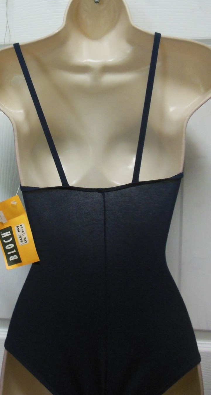 Bloch Camisole Leotard child 12-14C cotton spandex, frontlined L6457