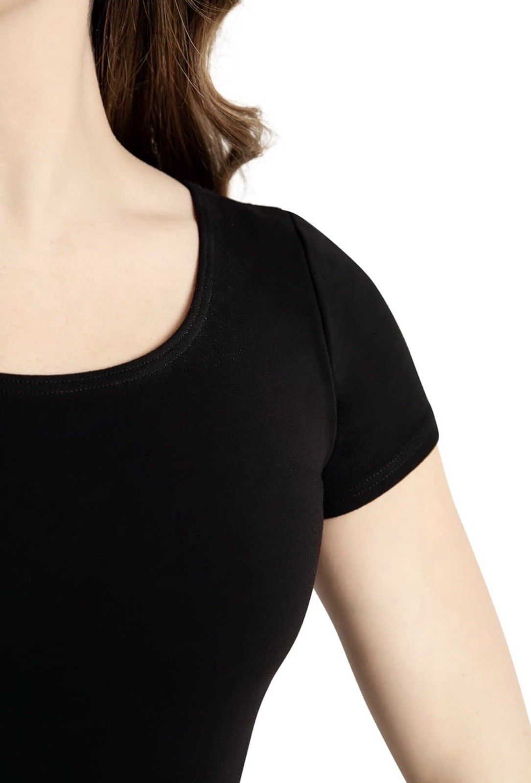 Capezio Women’s Classic Short Sleeve Leotard Black Size XS NWT Elegant Chic