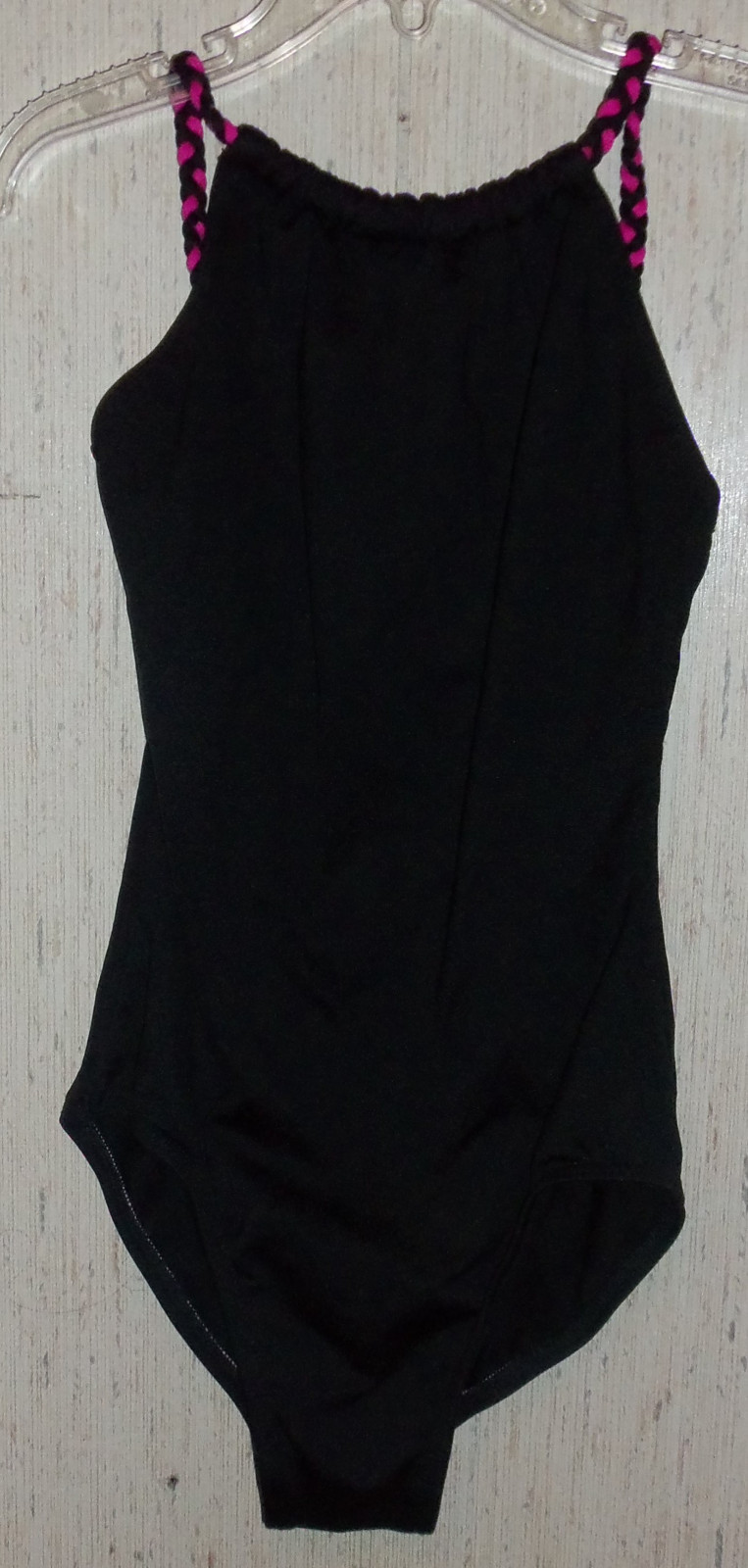 WOMENS MOTION WEAR BLACK DANCE / YOGA / GYMNASTICS LEOTARD SIZE PA