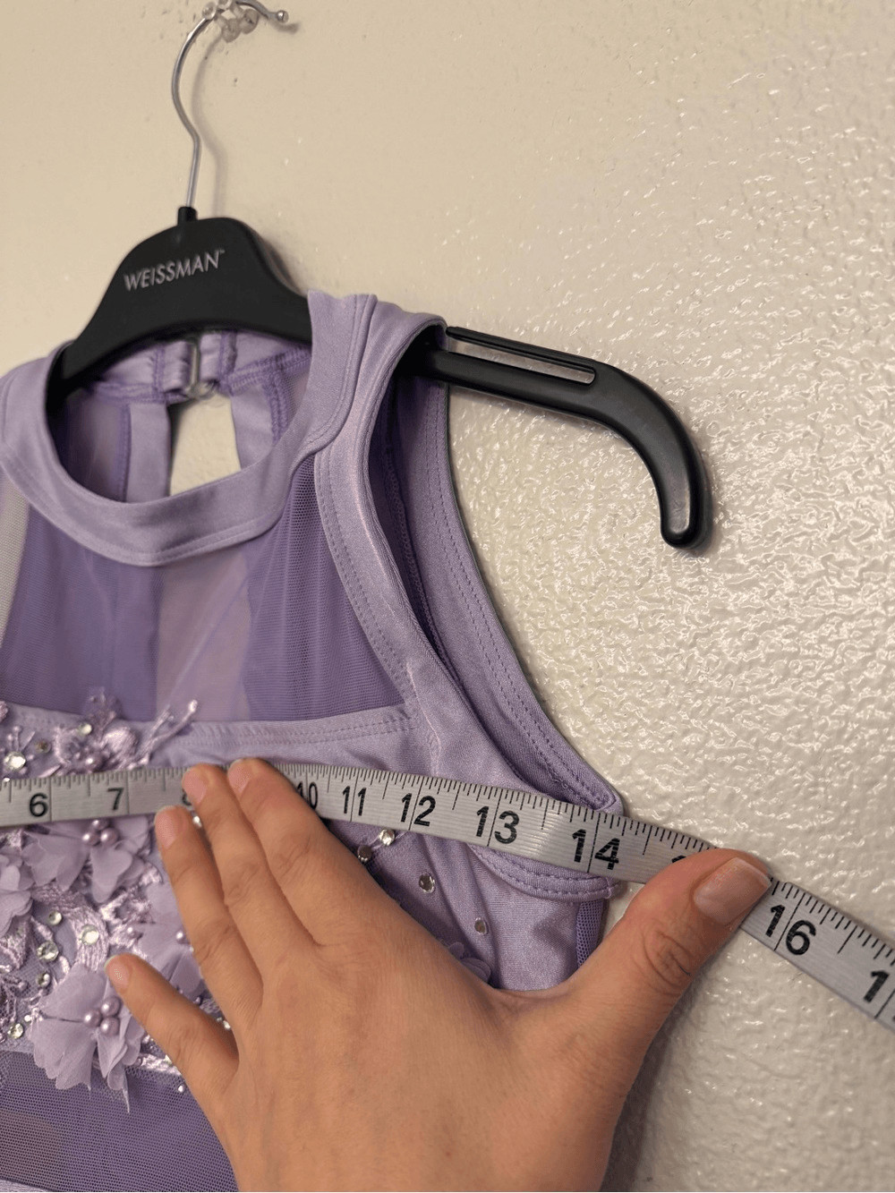 Ilo Gear Glam contemporary lavender purple custom dance costume XSA adult