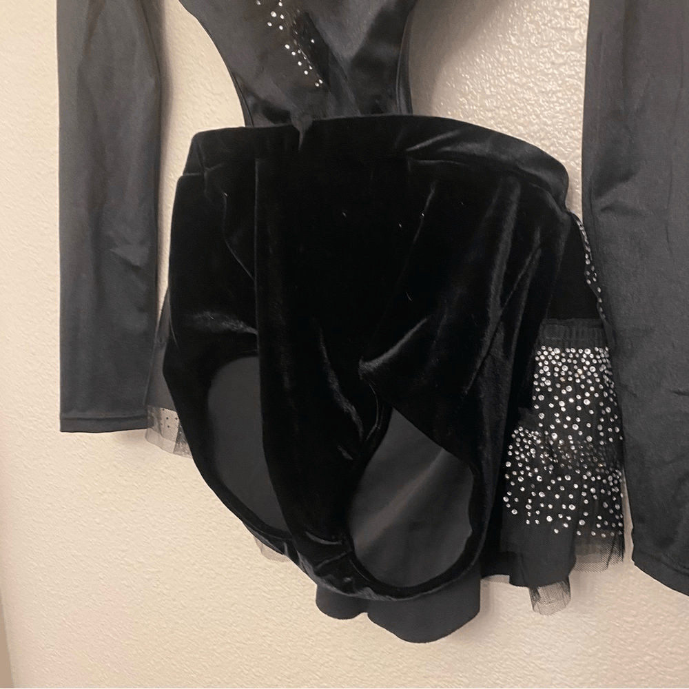 Weissman Elite dance costume solo black jazz lyrical My Head My Heart 14914 SA