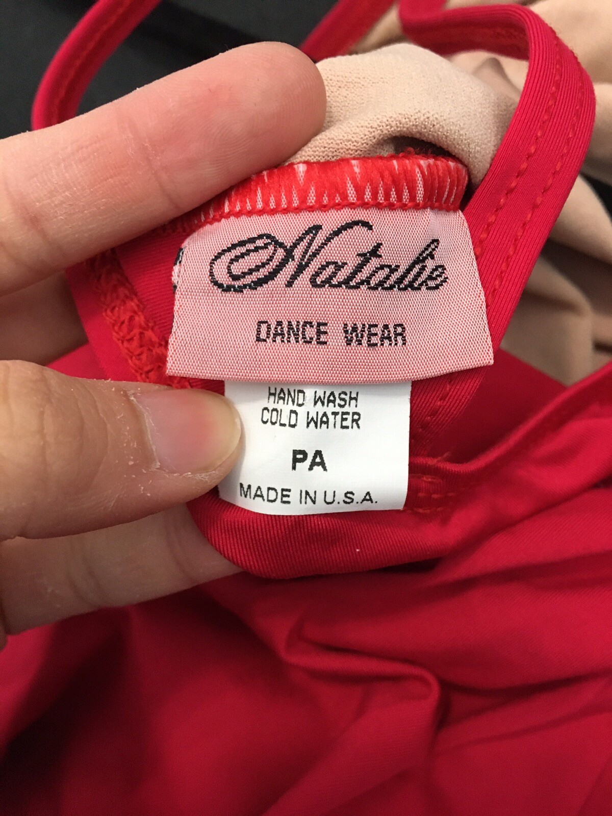 Natalie Dance wear Cute Red Costume Petite Adult