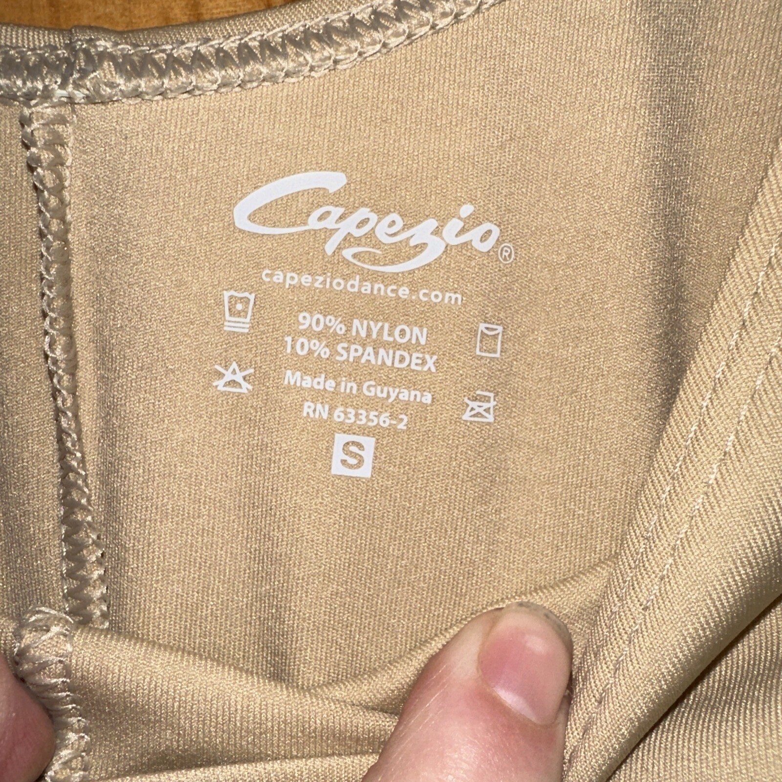 Capezio Women’s Small Long-Sleeve Unitard Long Pants Suit Nude TB114 Dance *NWT*