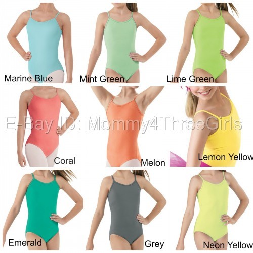 NEW Capezio Balera Bloch Dance Camisole Cami Leotard Many Colors Adult Sizes