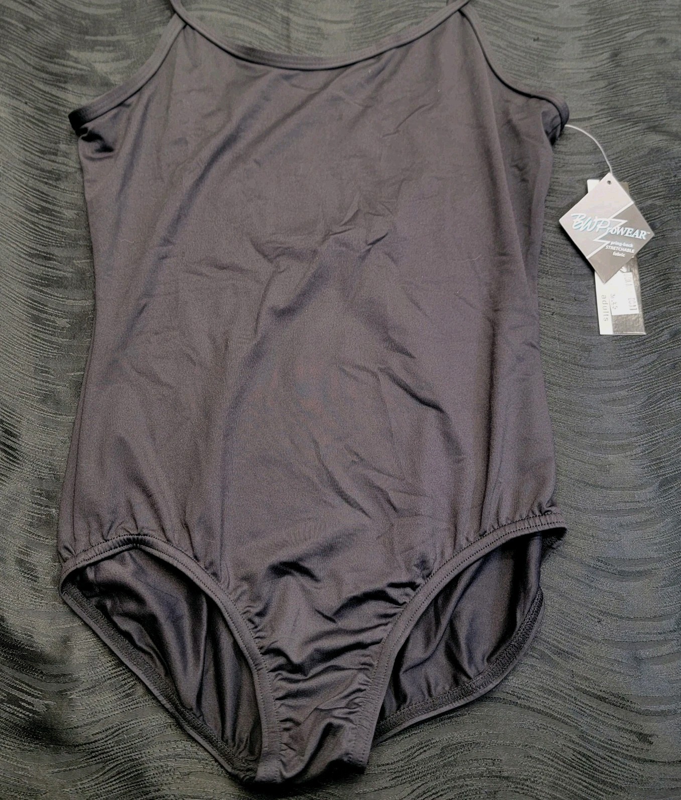 Body Wrappers ProWEAR Camisole Leotard Black Deep U-shaped Low Back SZ XLA