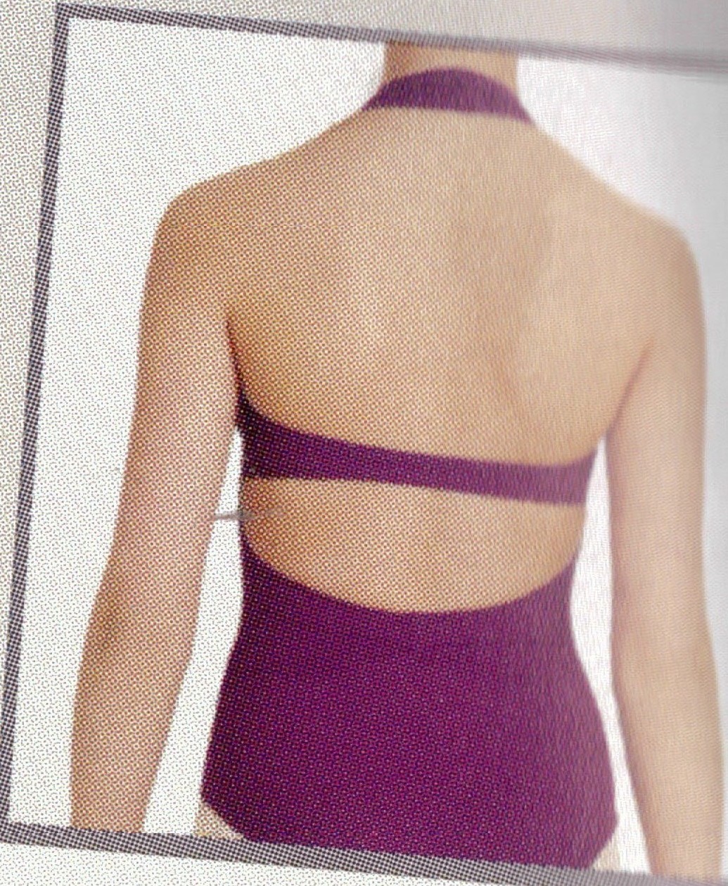 Capezio HALTER LEOTARD PLEATED FRONT Grape ADULT # 10190 DANCE BALLET ladies