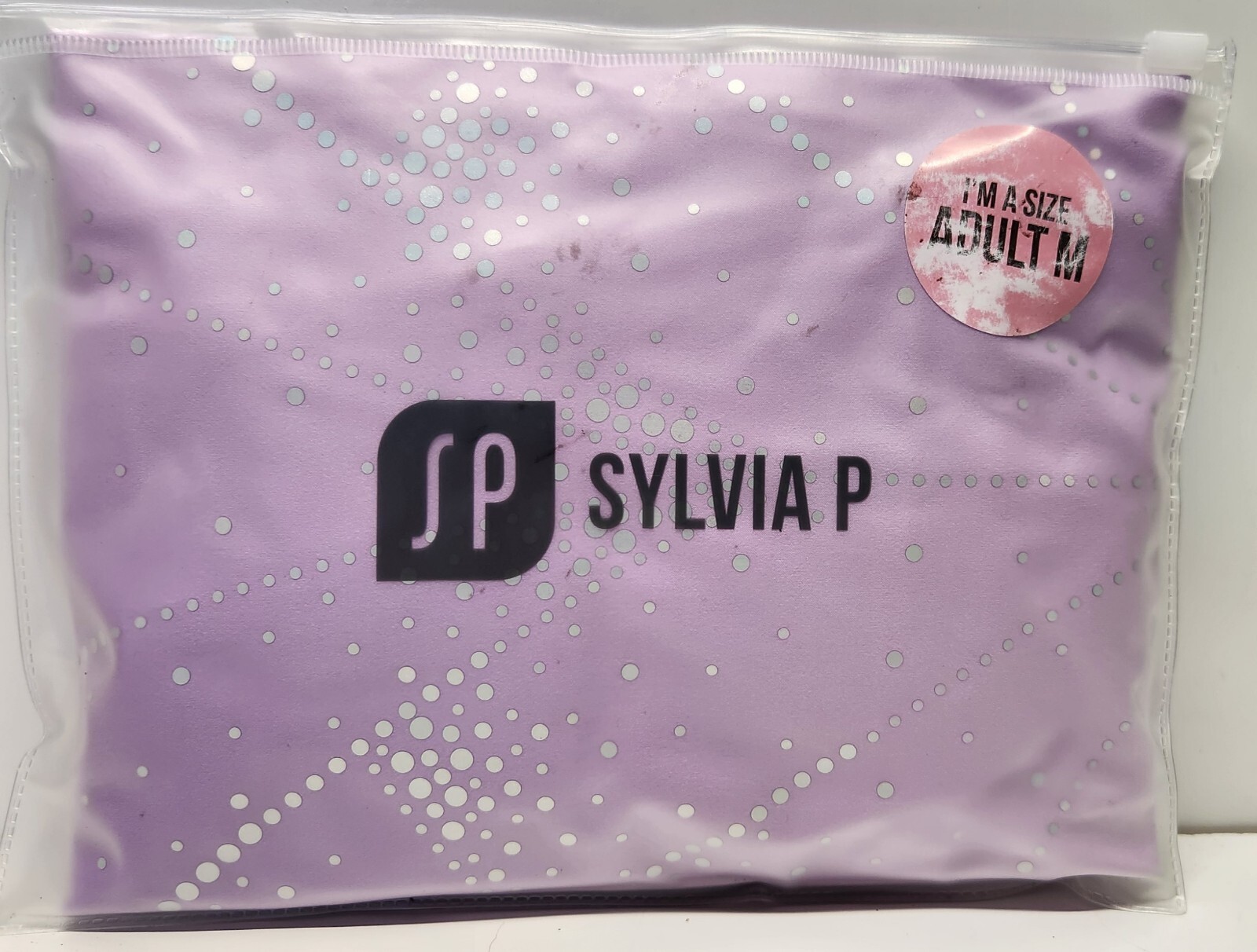 Sylvia P Sleeveless Gymnastics Leotard Lavender Purple Ombre Sequins AGA Adult M